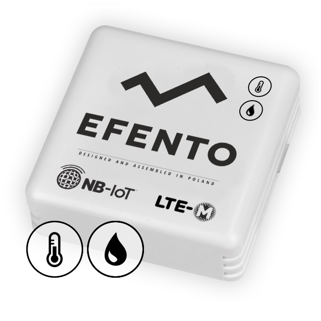 Wireless low temperature logger - Bluetooth Low Energy - Efento